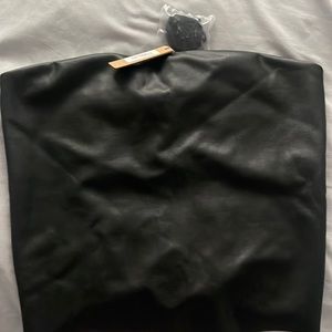 SKIMS FAUX LEATHER TUBE TOP- Large- NWT- Hard to find.